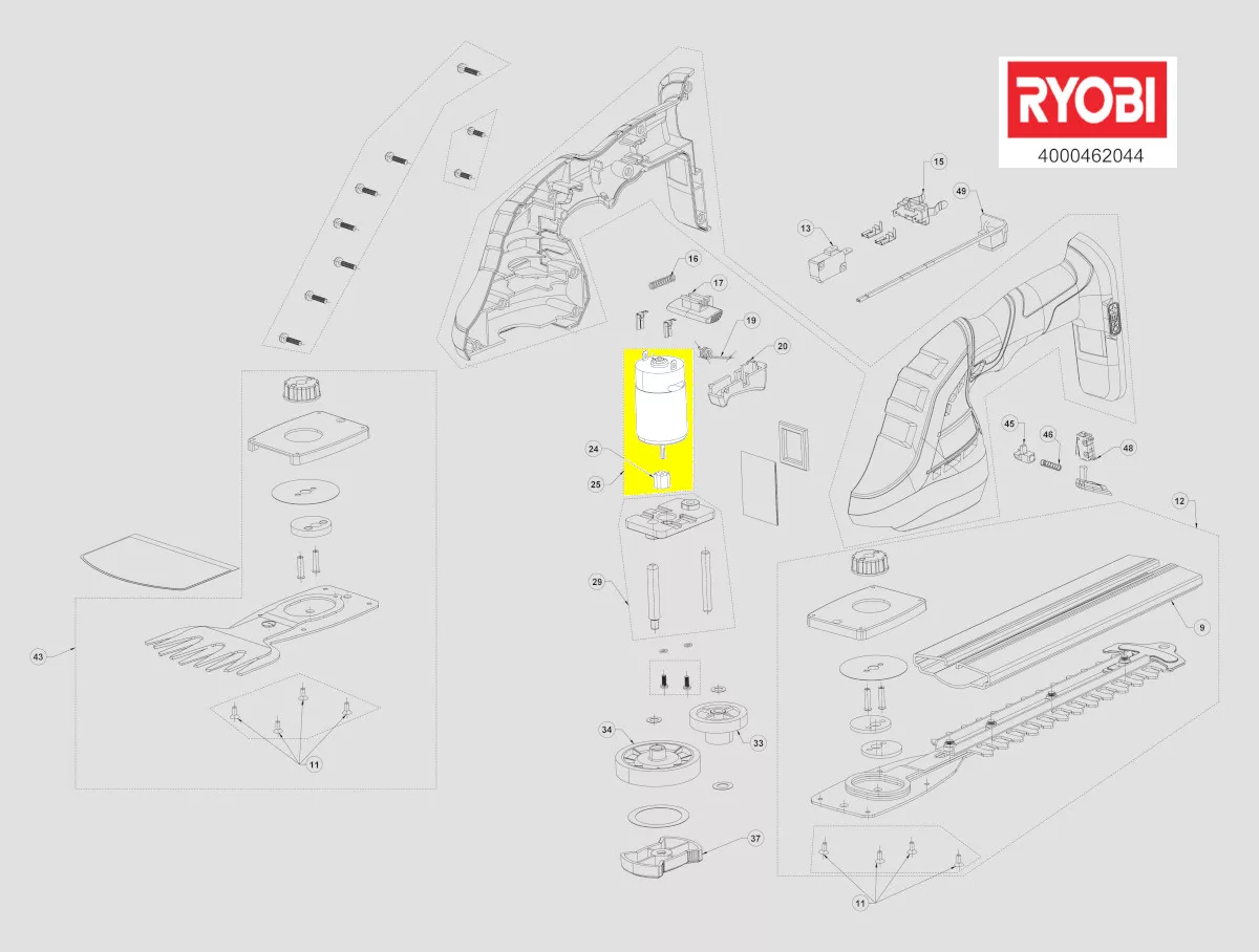 moteur taille-herbe OGS1822 Ryobi